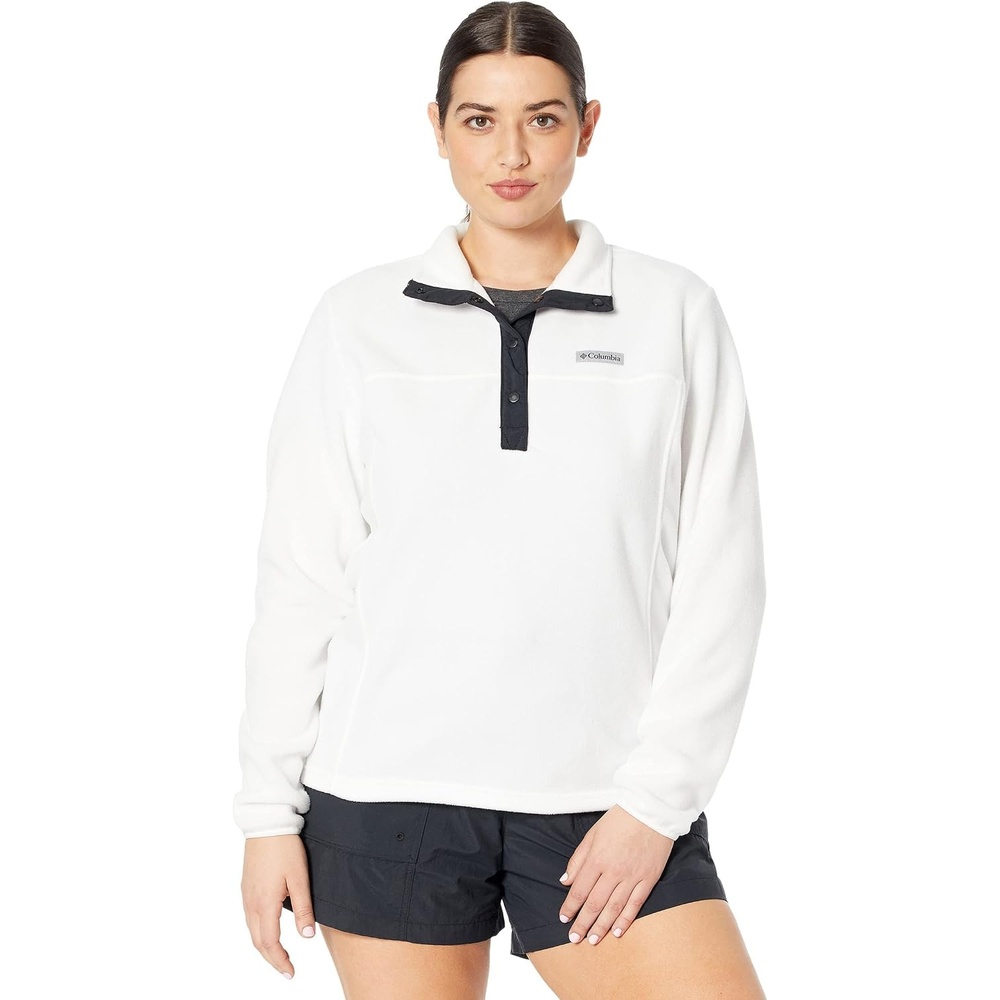 image:imageColumbia Benton Springs 12 Snap Pull Over II Fleece Pullover fr DamenSea SaltBlack