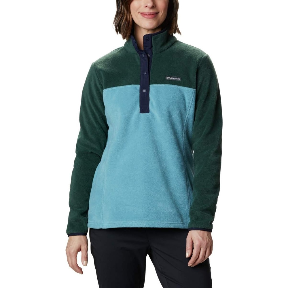 image:imageColumbia Benton Springs 12 Snap Pull Over II Fleece Pullover fr DamenSpruceCanyon Blue