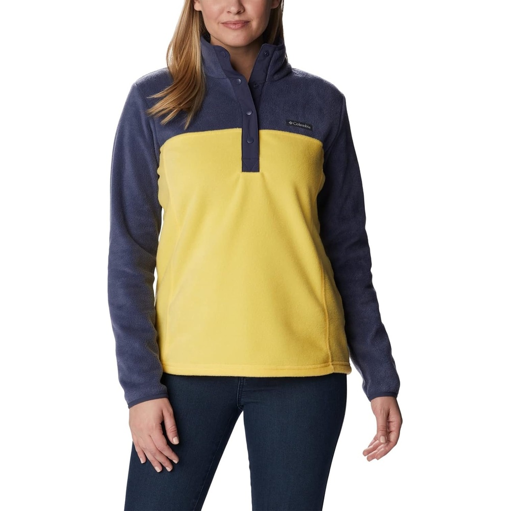 image:imageColumbia Benton Springs 12 Snap Pull Over II Fleece Pullover fr DamenSun Glow Night
