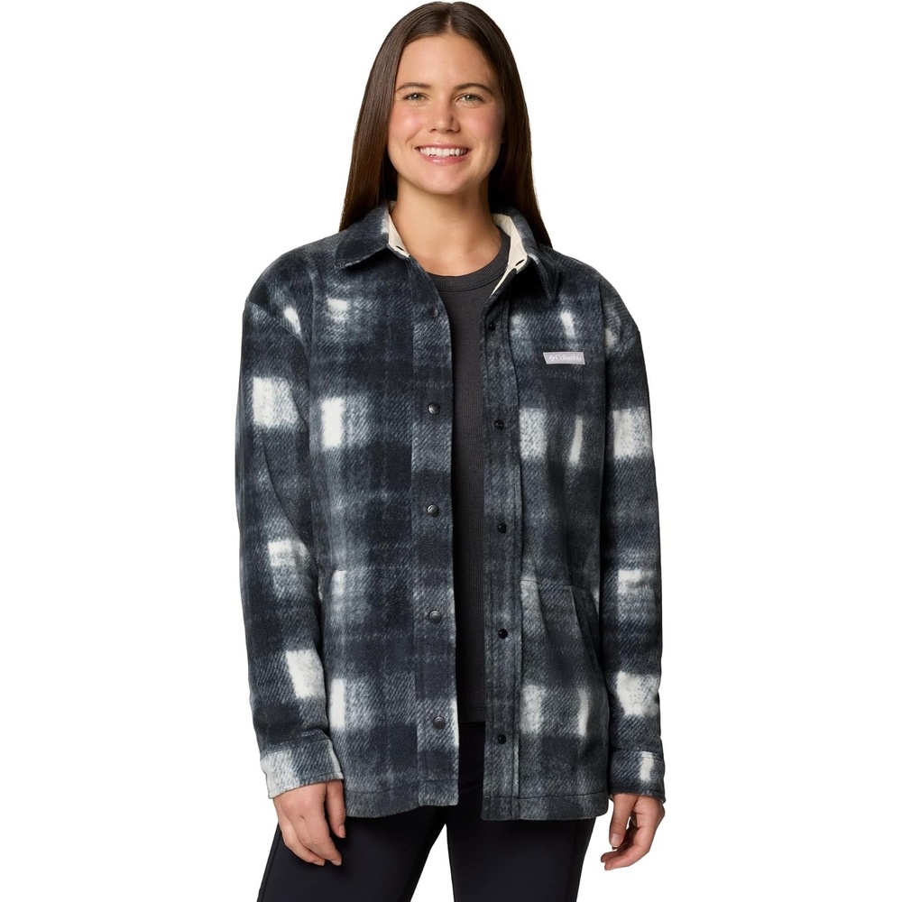 image:imageColumbia Damen Benton Springs Shirt Jacket 2 Fleecejacke 1er PackChalk Omblur Tonal
