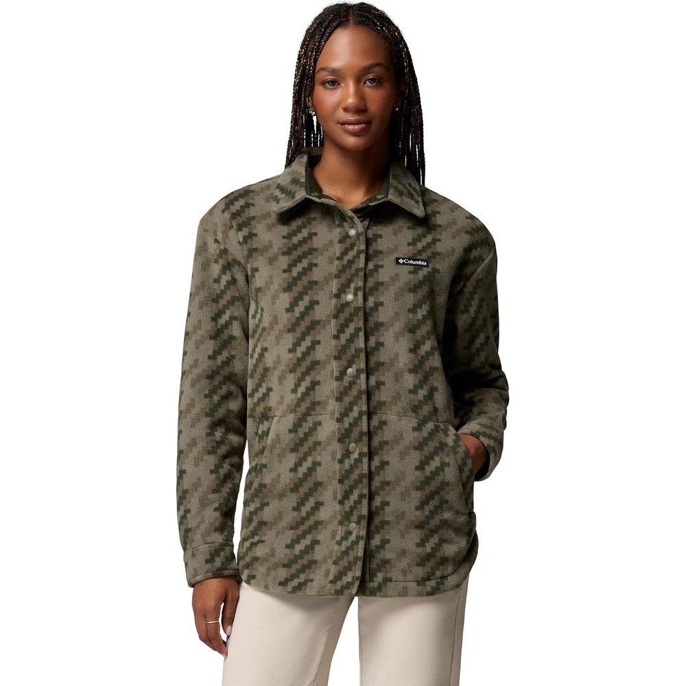 image:imageColumbia Damen Benton Springs Shirt Jacket 2 Fleecejacke 1er PackStone Green Twills