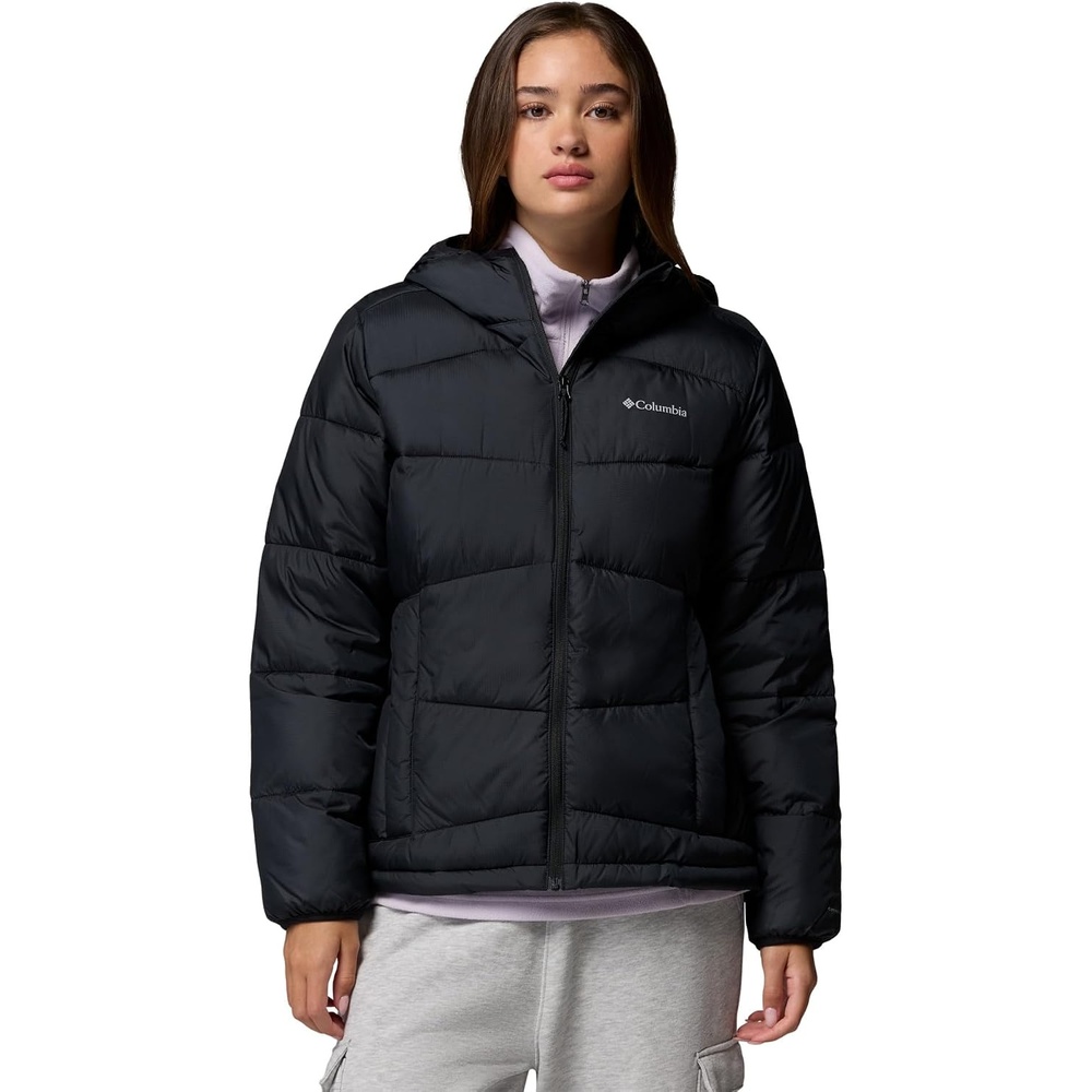 image:imageColumbia Damen Fivemile Butte Hooded Jacket Pufferjacke mit Kapuze 1er PackSchwarz