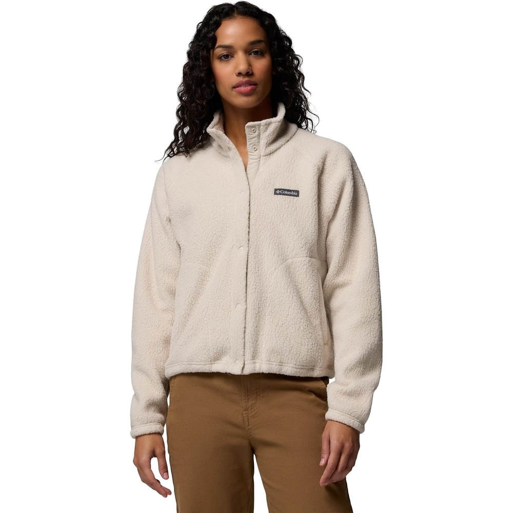 image:imageColumbia Damen Jasper Ridge Pebbled Fleece Full Snap Fleecejacke 1er PackDark Stone