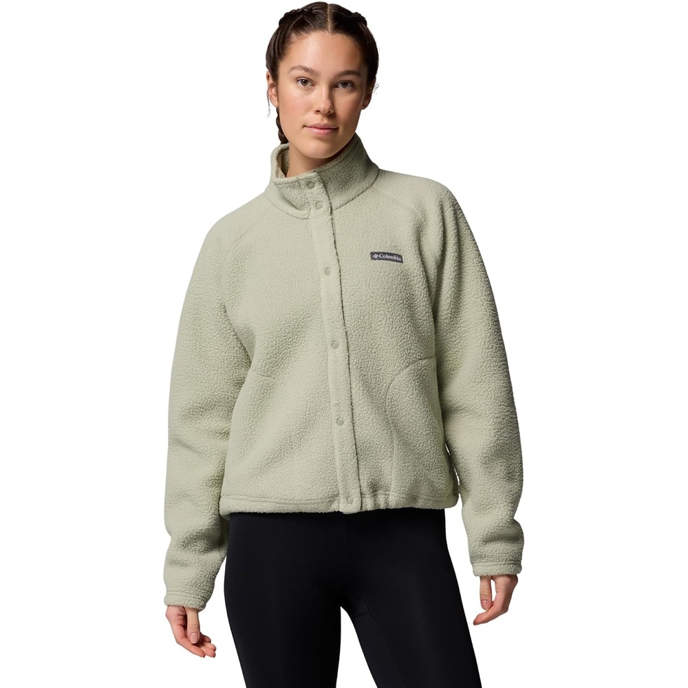 image:imageColumbia Damen Jasper Ridge Pebbled Fleece Full Snap Fleecejacke 1er PackSafari