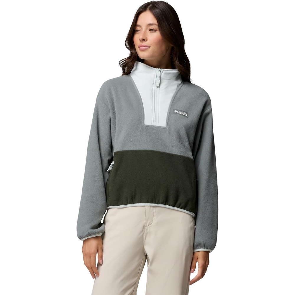 image:imageColumbia Damen Sequoia Grove 2 Half Zip Fleece Fleeceberzug 1er PackSedona Sage  Greenscape  Tea Light