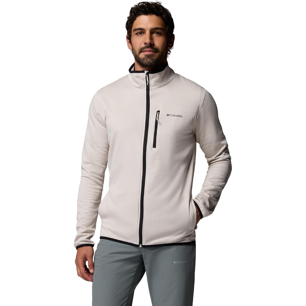 image:imageColumbia Essential Hike Grid Fleece Full Zip Fleecejacke mit durchgehendem Reiverschluss fr HerrenDark Stone