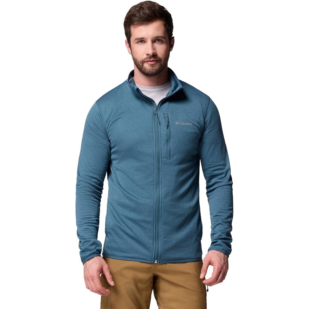 image:imageColumbia Essential Hike Grid Fleece Full Zip Fleecejacke mit durchgehendem Reiverschluss fr HerrenEverblue