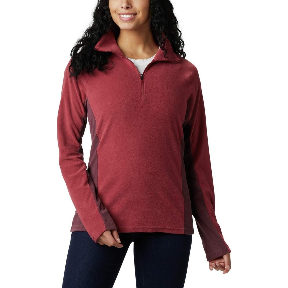 image:imageColumbia Glacial IV 12 Zip Fleece Pullover fr DamenMarsala RedMalbec