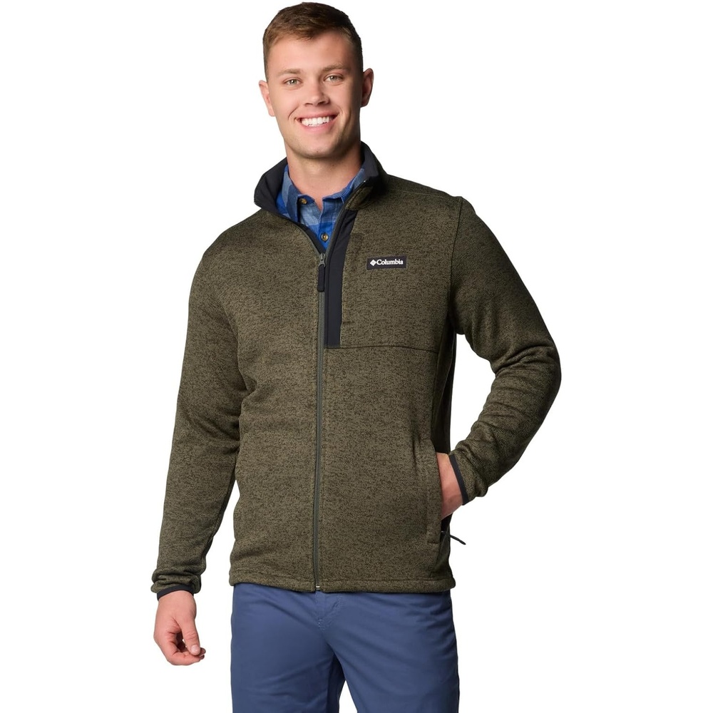 image:imageColumbia Herren Sweater Weather Full Zip Fleecejacke mit durchgehendem ReiverschlussGreenscape Heather