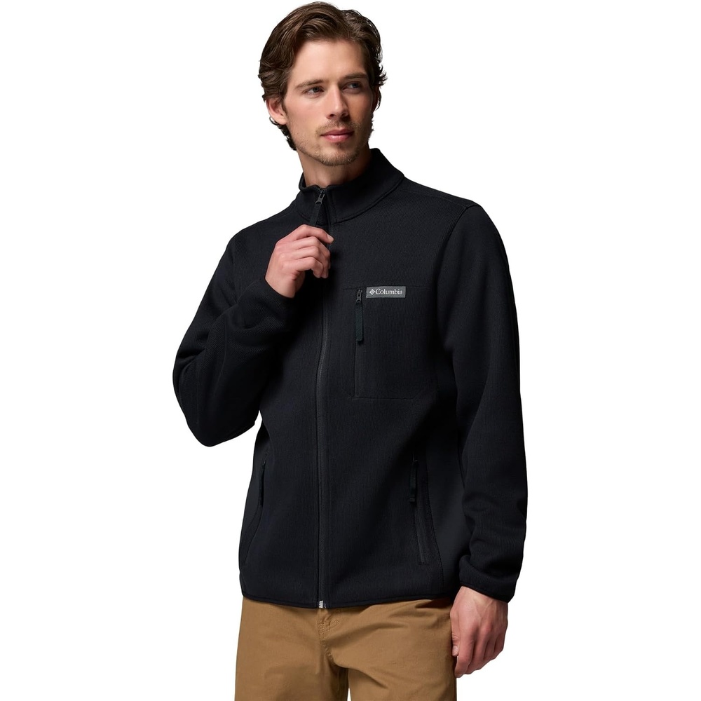 image:imageColumbia Herren Sweater Weather Full Zip Fleecejacke mit durchgehendem ReiverschlussSchwarz