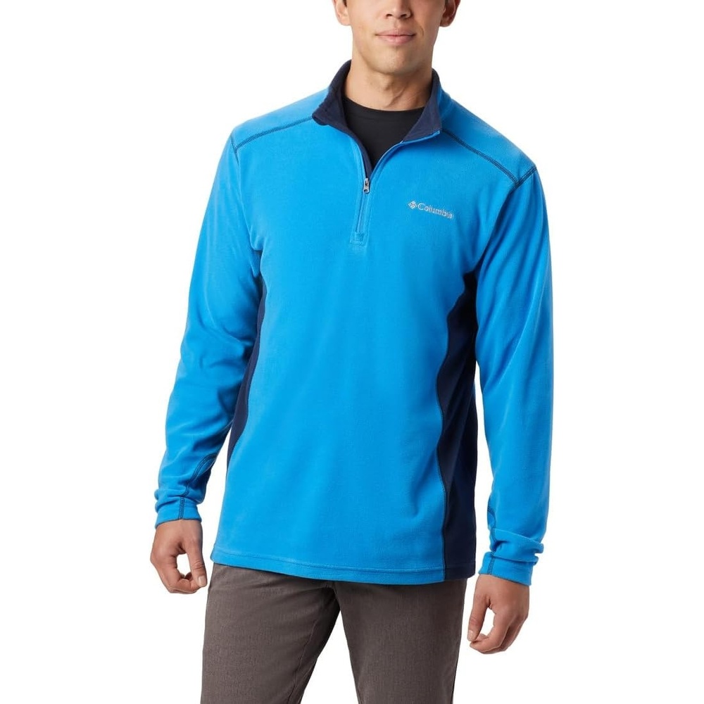 image:imageColumbia Klamath Range II Half Zip Fleece Pullover fr HerrenAzure Blue  Collegiate Navy