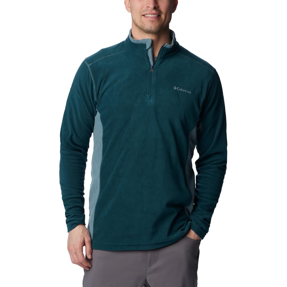 image:imageColumbia Klamath Range II Half Zip Fleece Pullover fr HerrenNight Wave  Metal