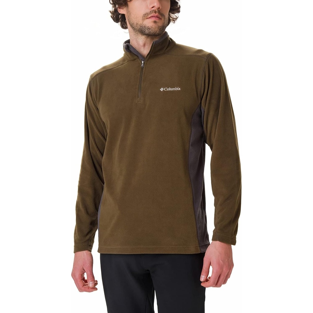 image:imageColumbia Klamath Range II Half Zip Fleece Pullover fr HerrenOlive Green Shark