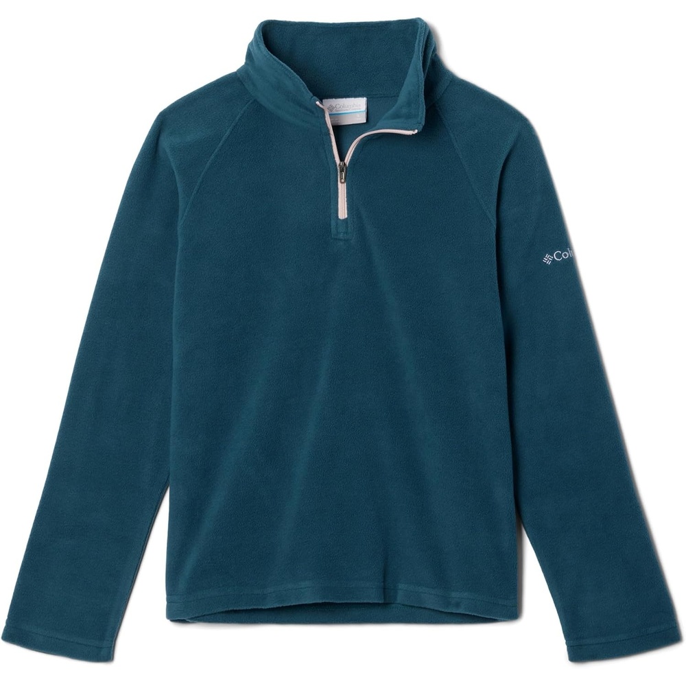 image:imageColumbia Mdchen Glacial Fleecepullover mit Halbhohem Reiverschluss Fleece PulloverNight Wave Dusty Pink