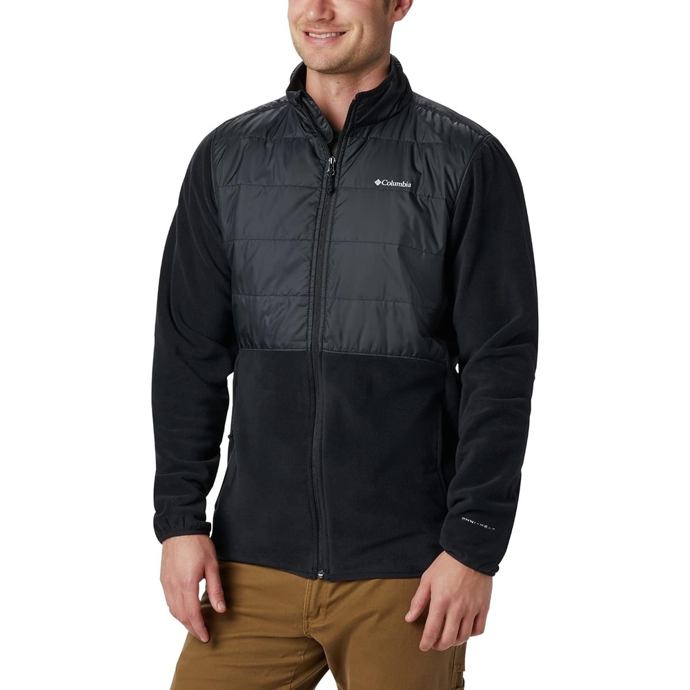image:imageColumbia Mens Basin Butte Fleece Full Zip Full Zip Fleece Jacket Black Size LSchwarz