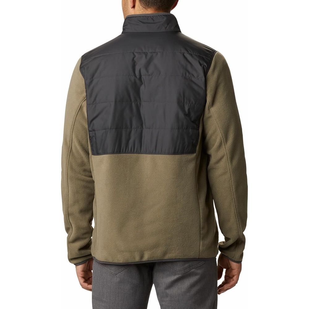 image:imageColumbia Mens Basin Butte Fleece Full Zip Full Zip Fleece Jacket Black Size LStone GreenShark