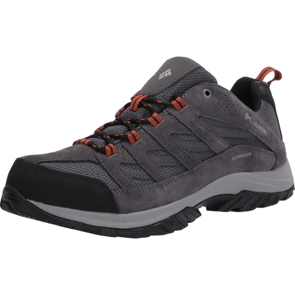 image:imageColumbia Mens Crestwood Waterproof Low Rise Trekking and Hiking ShoesGraphite Dark Adobe