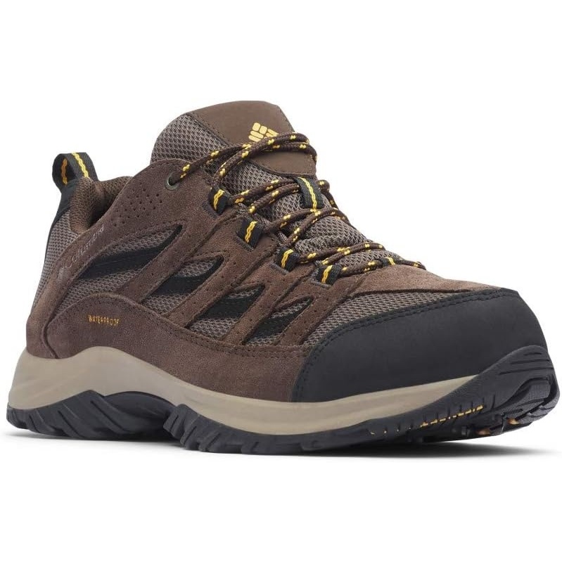image:imageColumbia Mens Crestwood Waterproof Low Rise Trekking and Hiking ShoesMud Squash 255