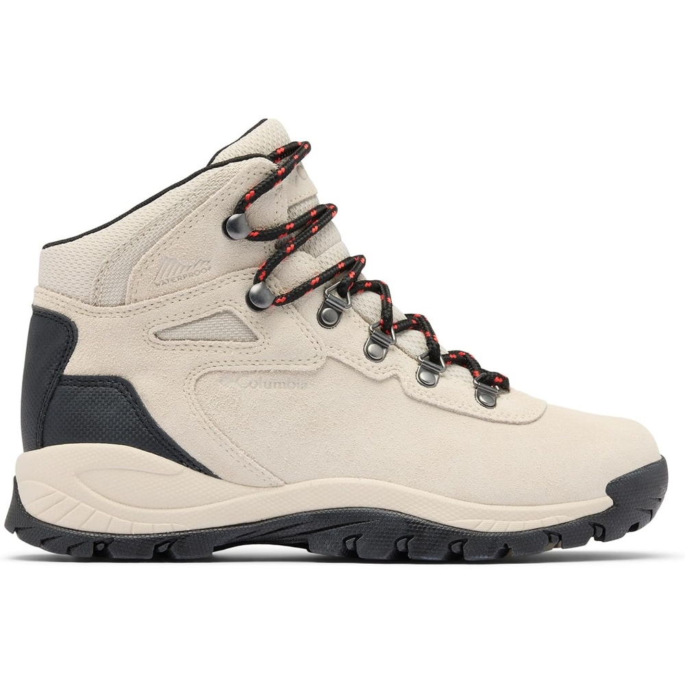 image:imageColumbia Newton Ridge Plus Waterproof Amped Trekking Und Wanderstiefel fr DamenCloud Grey Poppy Red
