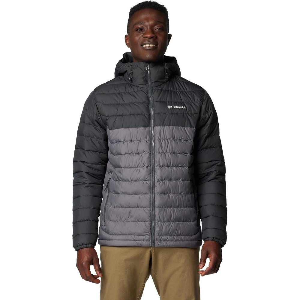 image:imageColumbia Powder Lite II Hooded Jacket Steppjacke mit Kapuze fr HerrenCity GreyShark