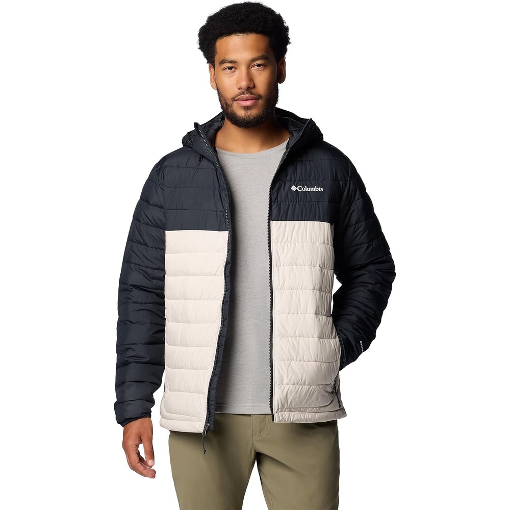 image:imageColumbia Powder Lite II Hooded Jacket Steppjacke mit Kapuze fr HerrenDark StoneBlack
