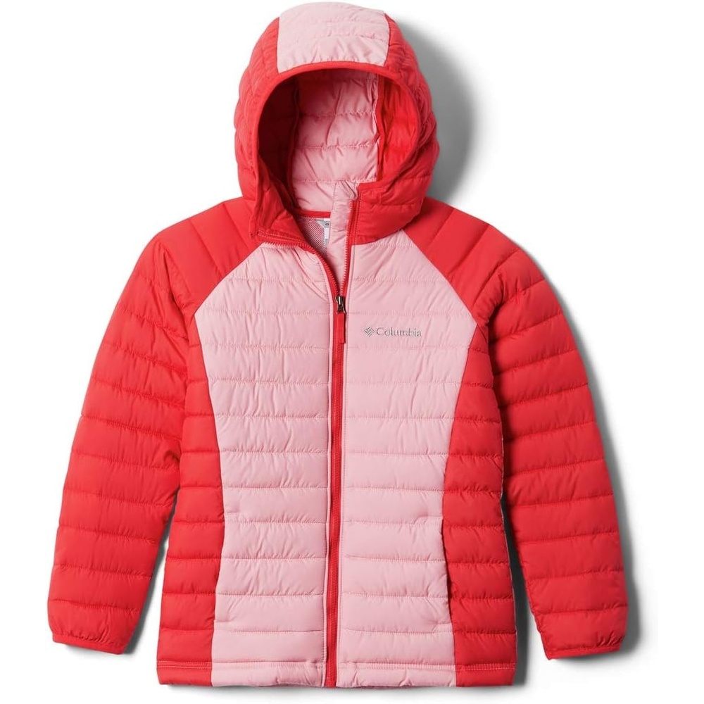 image:imageColumbia Powder Lite II Hooded Jacket Steppjacke mit Kapuze fr MdchenRed LilyPink Orchid