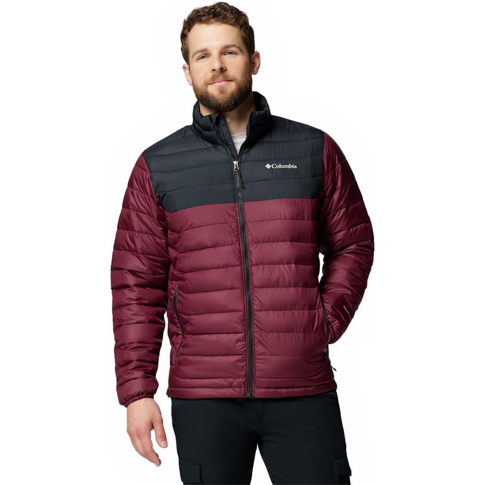 image:imageColumbia Powder Lite II Jacket Steppjacke fr HerrenRich Wine Schwarz