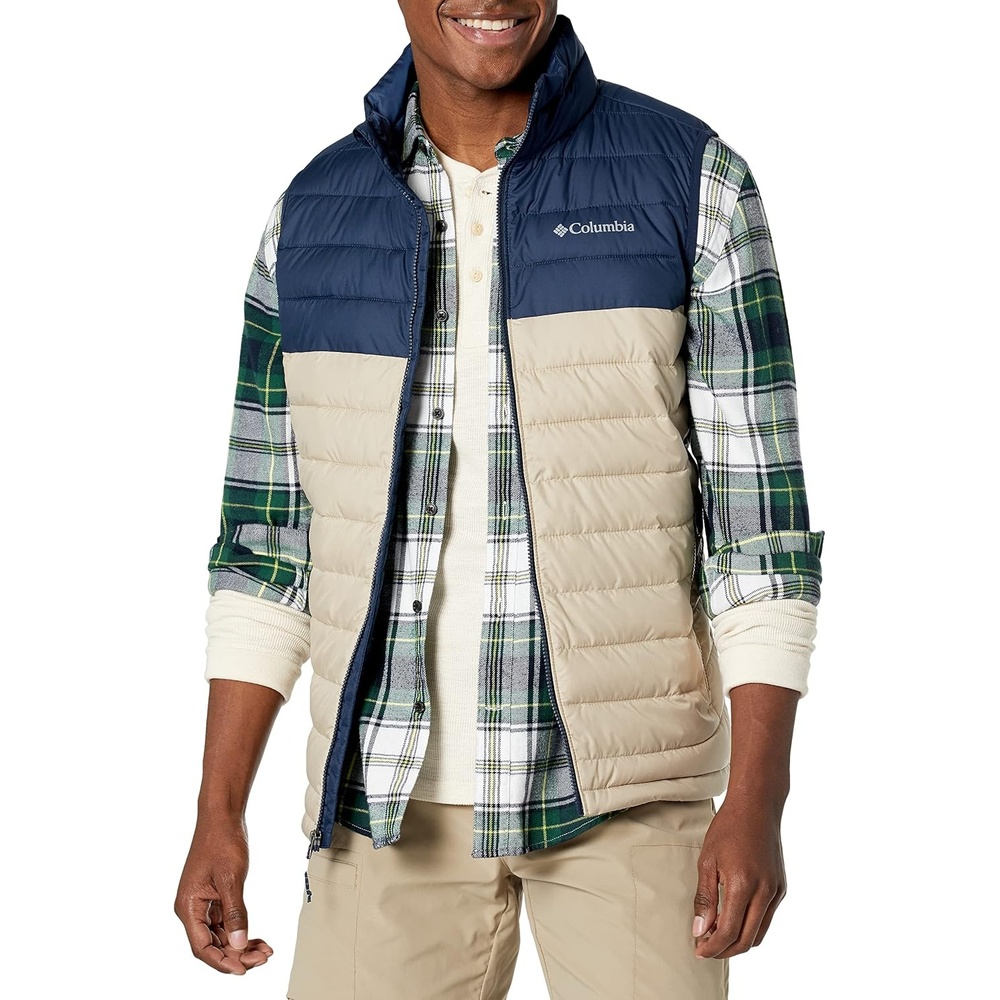 image:imageColumbia Powder Lite II Vest Steppweste fr HerrenAntikes Fossil Collegial Navy