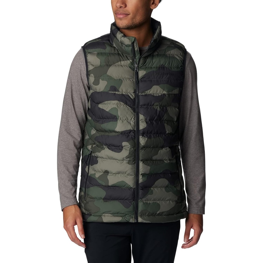 image:imageColumbia Powder Lite II Vest Steppweste fr HerrenStonegreen CamouflagePrint