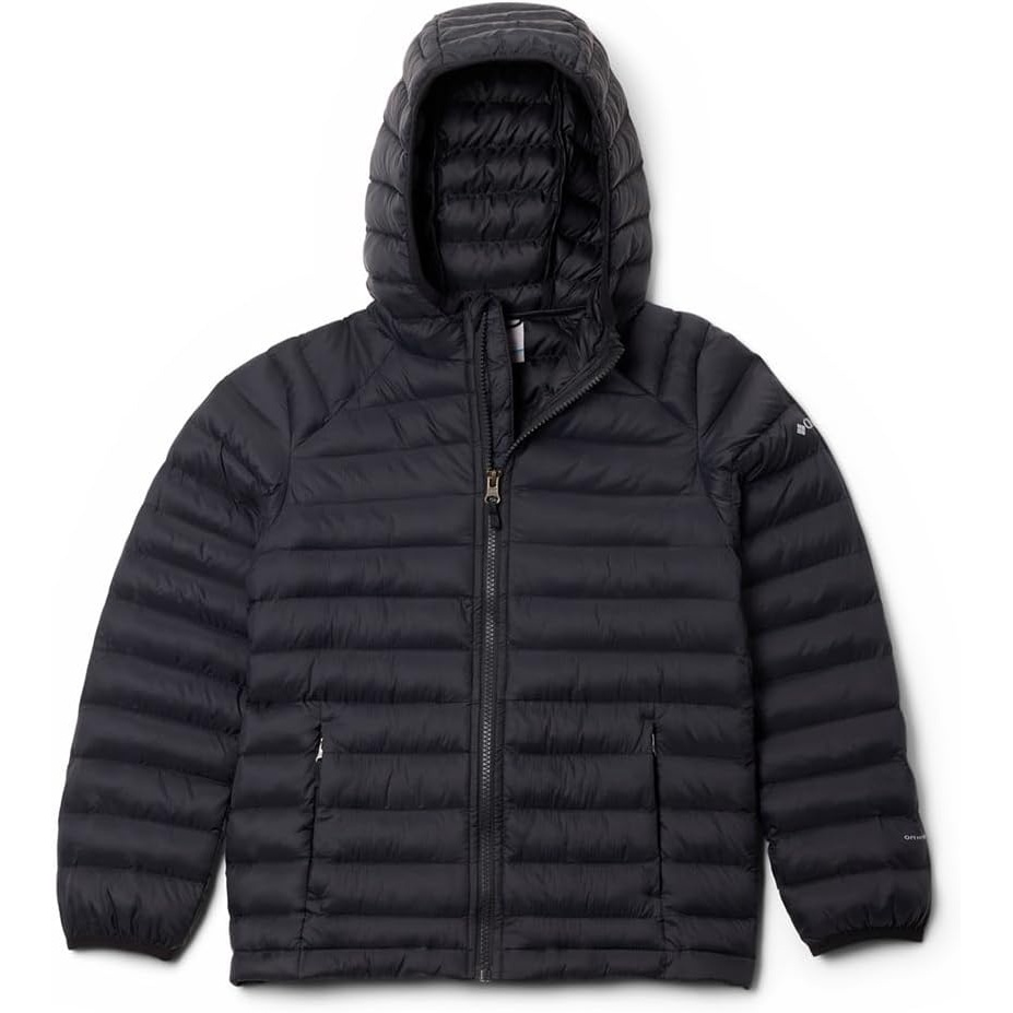 image:imageColumbia Powder Pass Hooded Jacket Steppjacke mit Kapuze fr Unisex KinderSchwarz