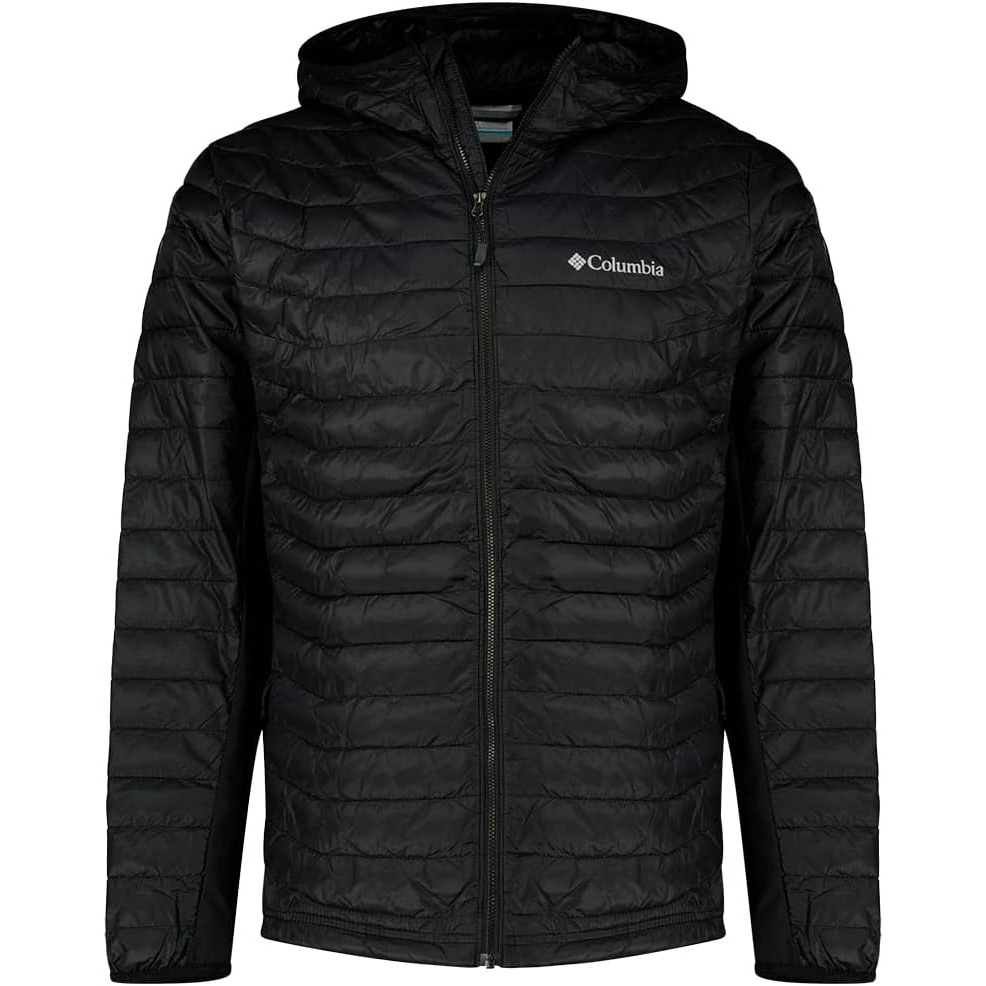 image:imageColumbia Powder Pass Hybrid Hooded Jacket Steppjacke mit Kapuze fr HerrenSchwarz