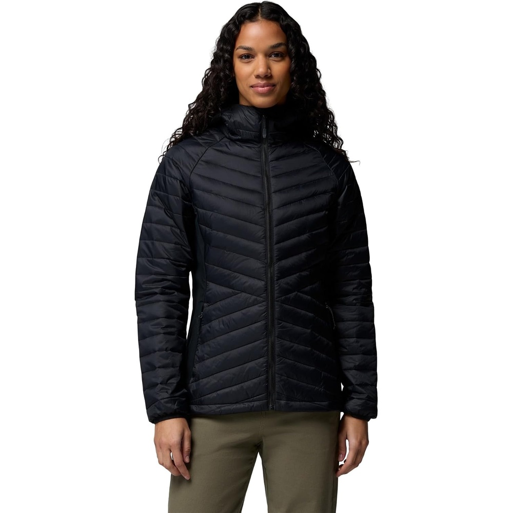 image:imageColumbia Powder Pass III Hybrid Hdd Jkt Steppjacke mit Kapuze fr DamenSchwarz