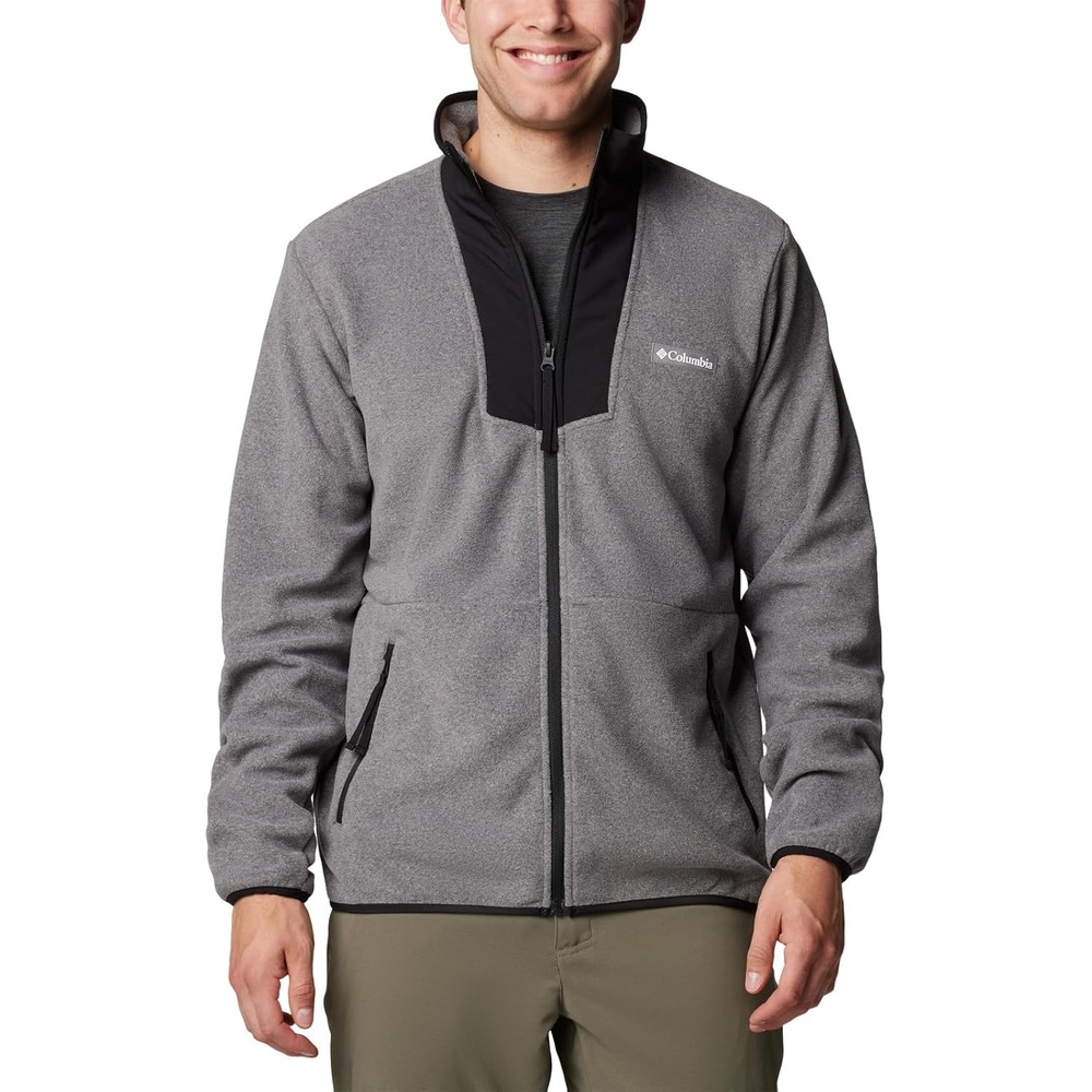image:imageColumbia Sequoia Grove Full Zip Fleece Fleecejacke mit durchgehendem Reiverschluss fr HerrenCity Grey HeatherBlack 023