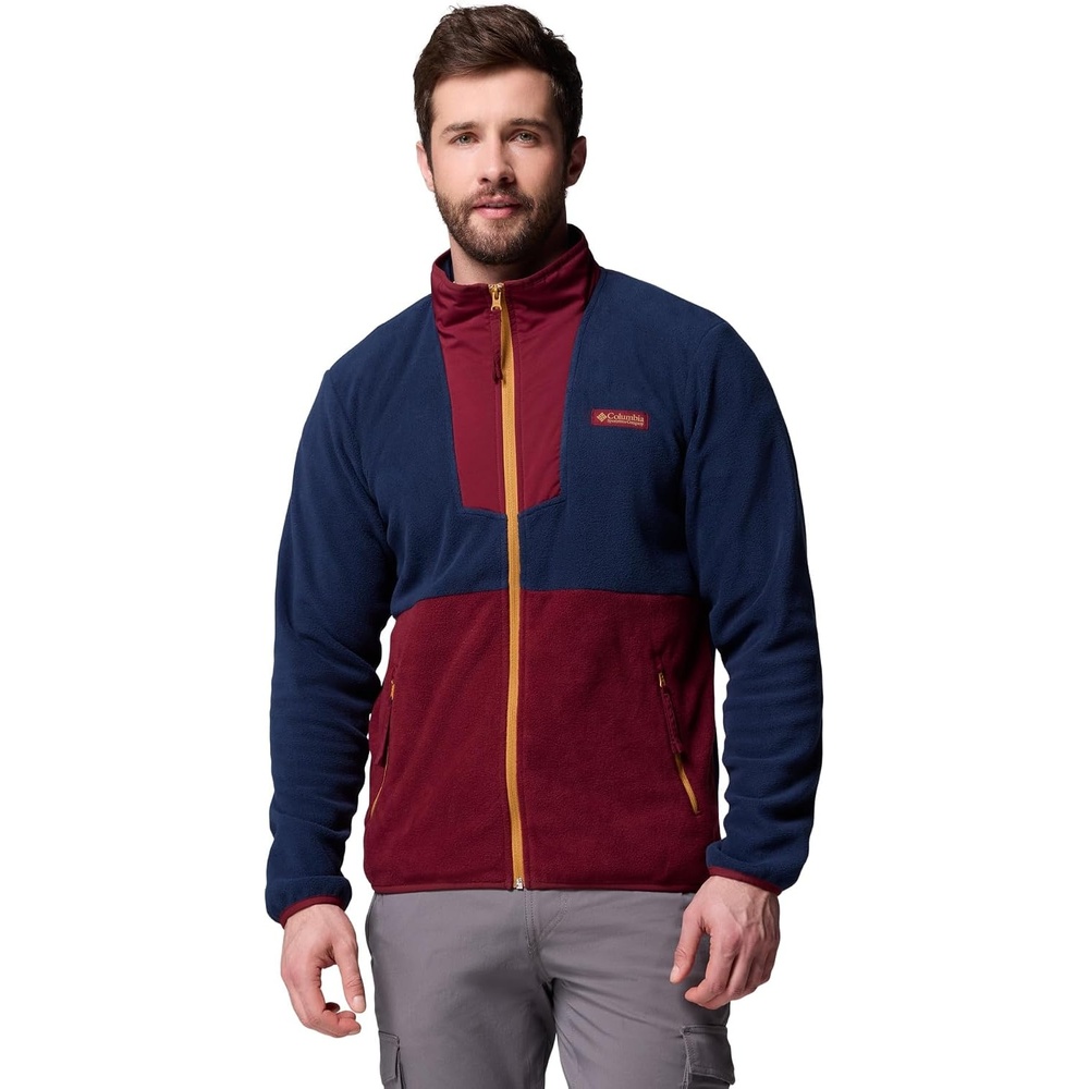image:imageColumbia Sequoia Grove Full Zip Fleece Fleecejacke mit durchgehendem Reiverschluss fr HerrenRich WineCollegiate Navy