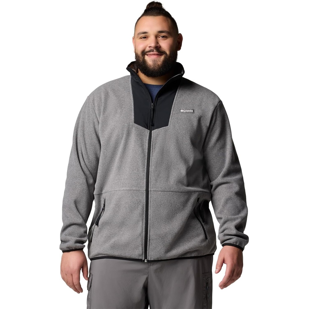 image:imageColumbia Sequoia Grove Full Zip Fleece Fleecejacke mit durchgehendem Reiverschluss fr HerrenStadt Grau Heide Schwarz