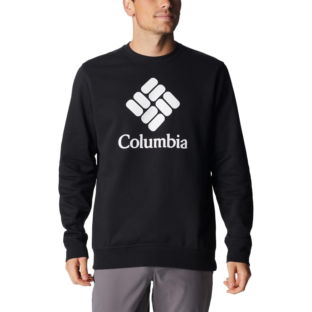 image:imageColumbia Trek Crew Sweatshirt fr HerrenBlackCsc Stacked Logo