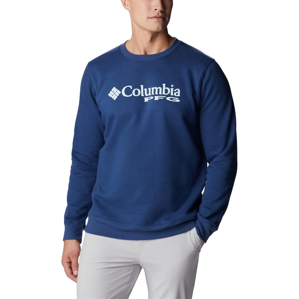 image:imageColumbia Trek Crew Sweatshirt fr HerrenCarbonSpring Blue