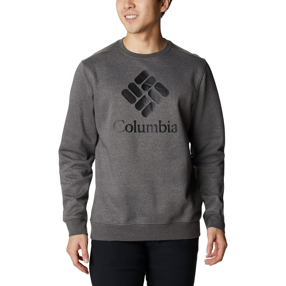 image:imageColumbia Trek Crew Sweatshirt fr HerrenCharcoal HeatherCsc Stacked Grafik
