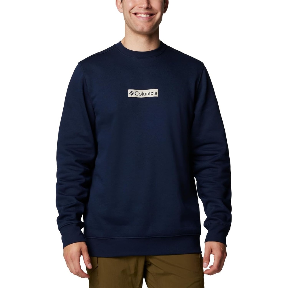 image:imageColumbia Trek Crew Sweatshirt fr HerrenCollegiate NavyPuff Box Gem Logo