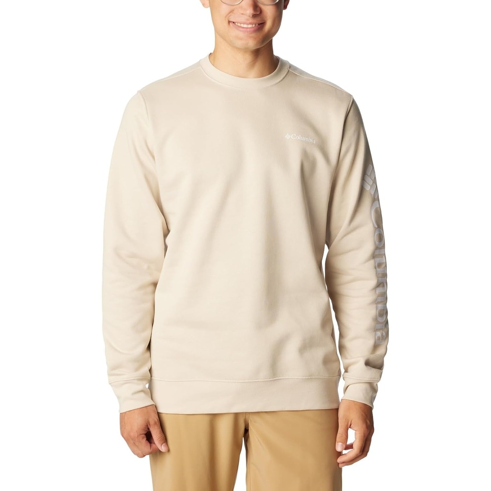 image:imageColumbia Trek Crew Sweatshirt fr HerrenDark StoneCsc Sleeve Logo