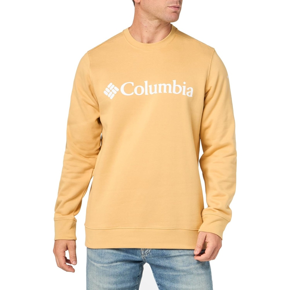 image:imageColumbia Trek Crew Sweatshirt fr HerrenLight CamelCsc Branded Logo