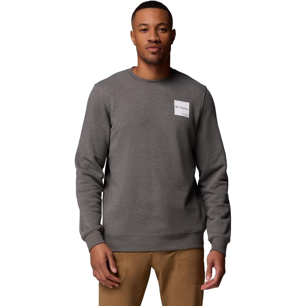 image:imageColumbia Trek Crew Sweatshirt fr HerrenMarke Charcoal HeatherBoxy