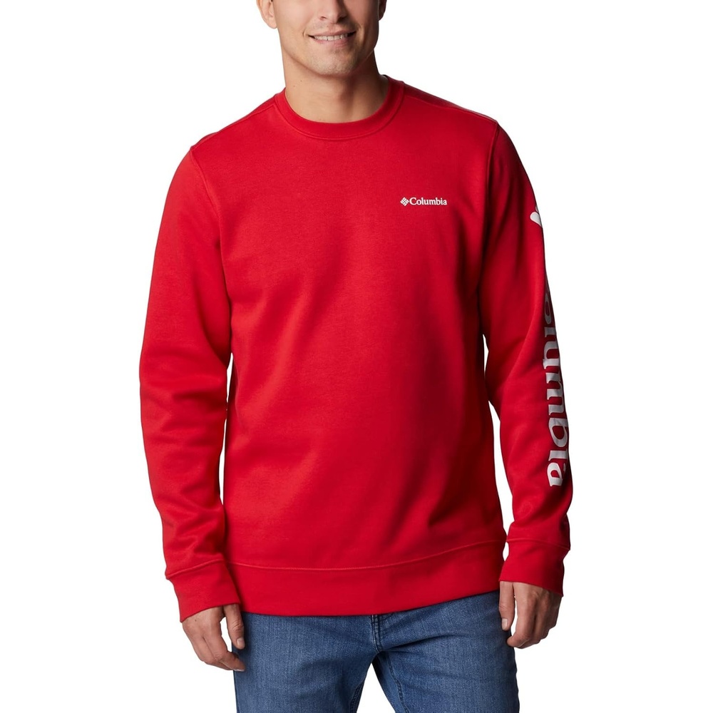image:imageColumbia Trek Crew Sweatshirt fr HerrenMountain RedCsc rmellogo