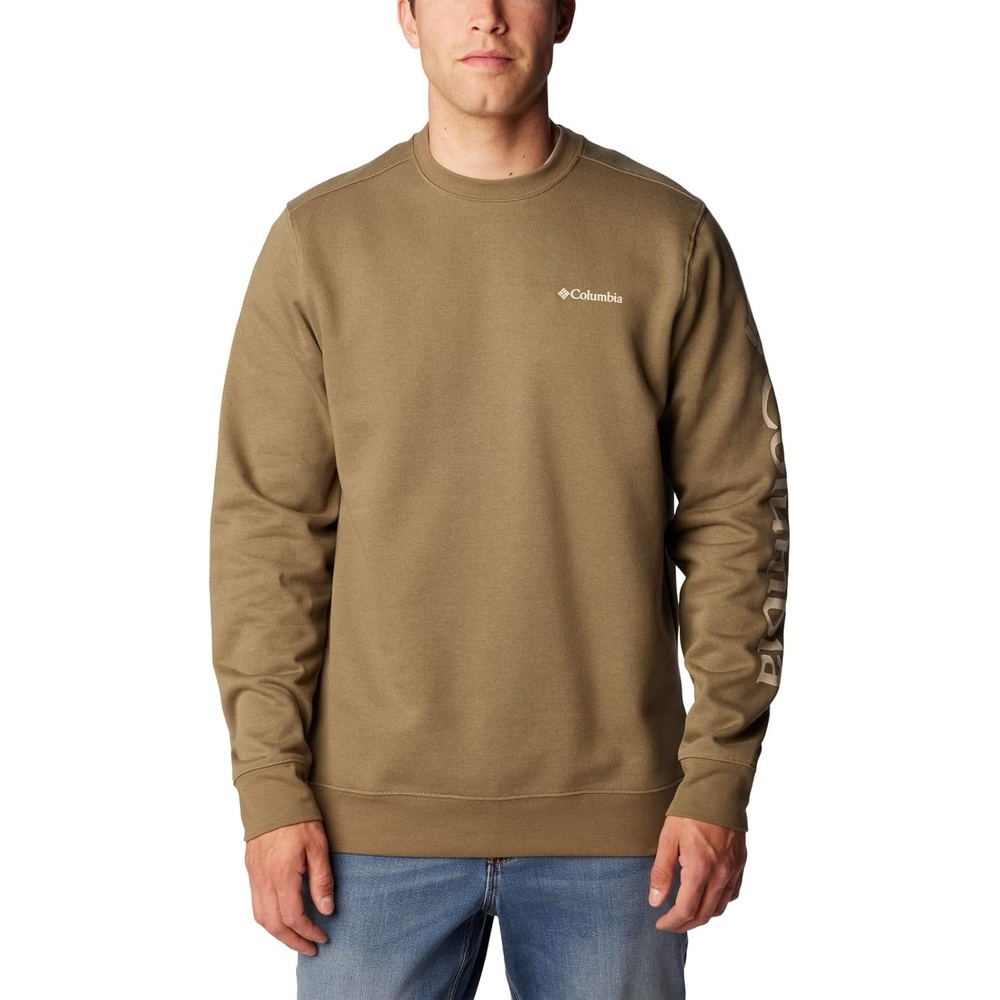 image:imageColumbia Trek Crew Sweatshirt fr HerrenSteingrn Cscrmellogo