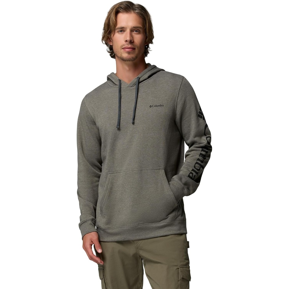 image:imageColumbia Trek Hoodie Hoodie fr HerrenCharcoal HeatherCsc Sleeve Logo