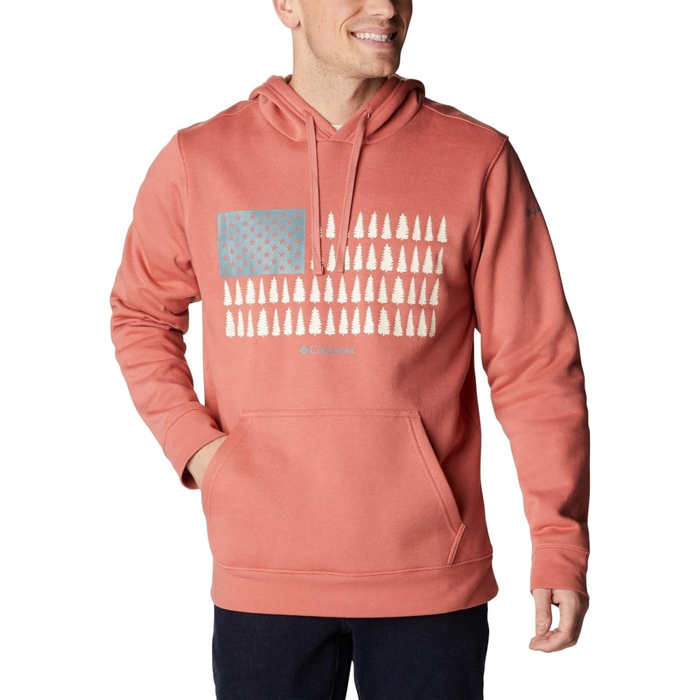 image:imageColumbia Trek Hoodie Hoodie fr HerrenDunkle KoralleTreestriped Flagge