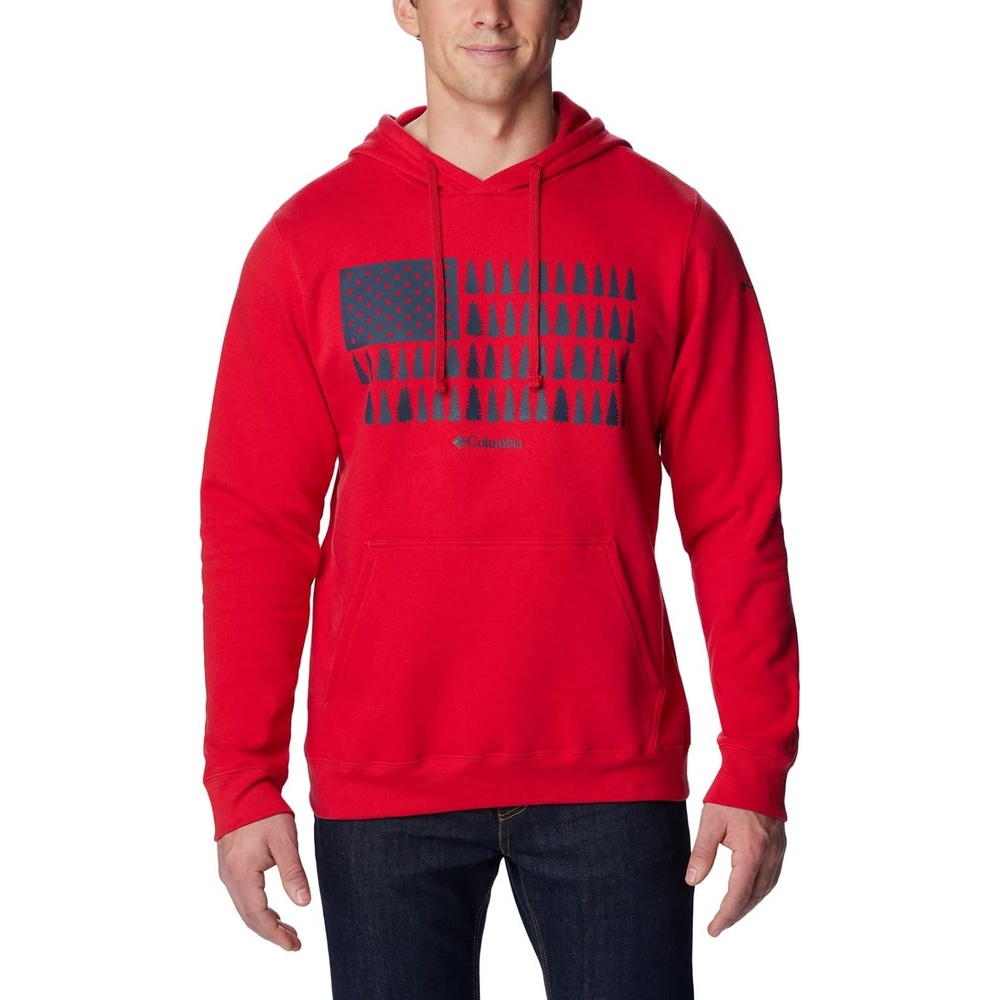 image:imageColumbia Trek Hoodie Hoodie fr HerrenMountain Red Treestriped Flagge