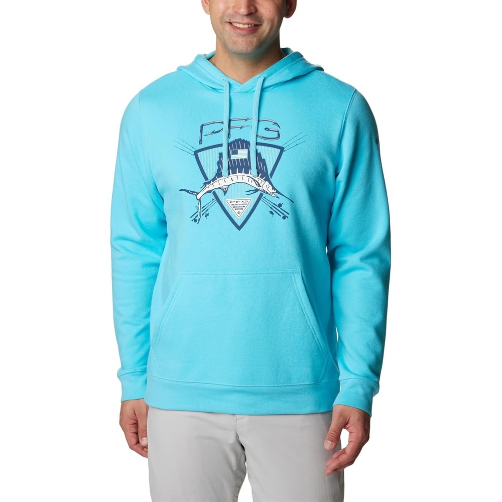 image:imageColumbia Trek Hoodie Hoodie fr HerrenOpalblaue Salzwassergrafik