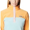 Columbia Benton Springs 1/2 Snap Pull Over II, Fleece Pullover für Damen(Aqua Haze  Sunset Peach  Dusty Pink)