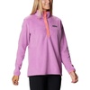 Columbia Benton Springs 1/2 Snap Pull Over II, Fleece Pullover für Damen(Blütenrosa/Lachs)